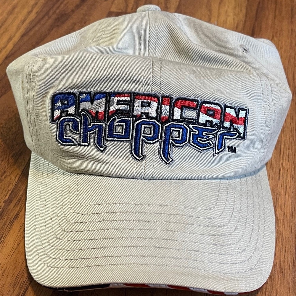 H3 Sportgear American Chopper Hat Mens OS Tan Cotton Baseball Cap Vintage 2003
